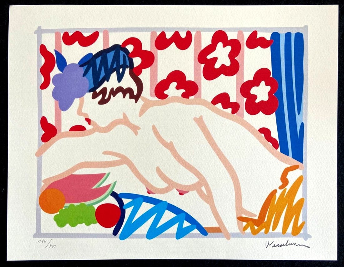 Numbered Tom Wesselmann Lithograph Op - 2