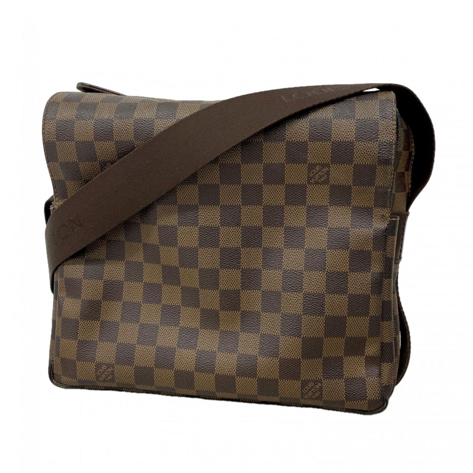 Bag Louis Vuitton Shoulder: Bag Louis Vuitton Shoulder A pre-owned Louis Vuitton shoulder bag in Ebene, offering a timeless and sophisticated look with its classic design and signature monogram pattern. With a spacious interior