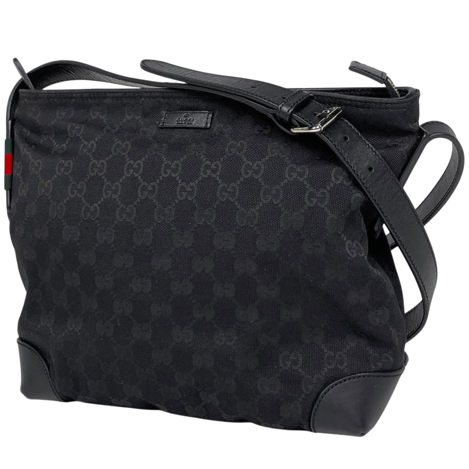 Gucci Canvas and Leather Shoulder Bag (1 of 8)