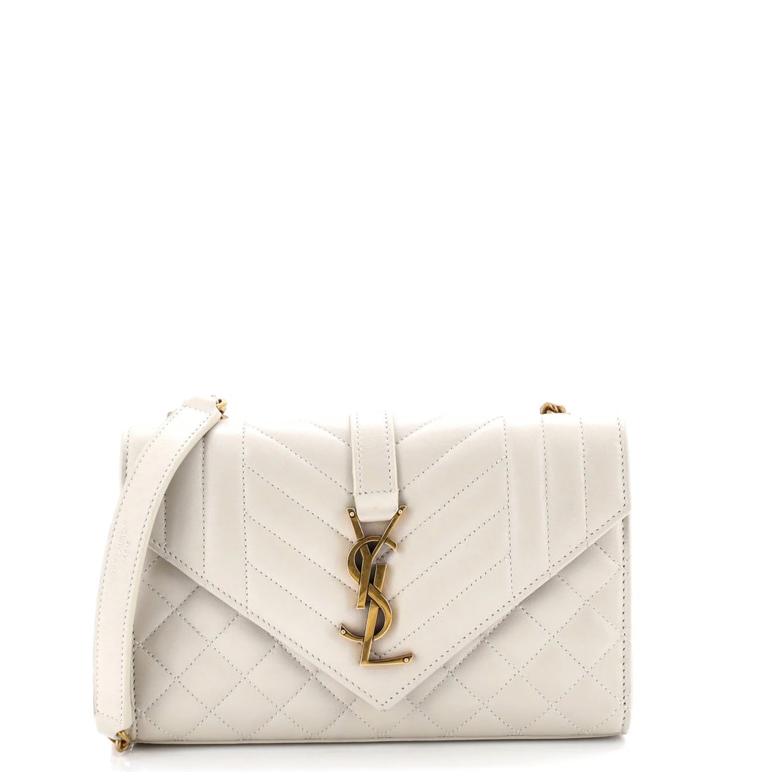 Saint Laurent Small Matelasse Chevron Leather Satchel with Classic Monogram (1 of 5)