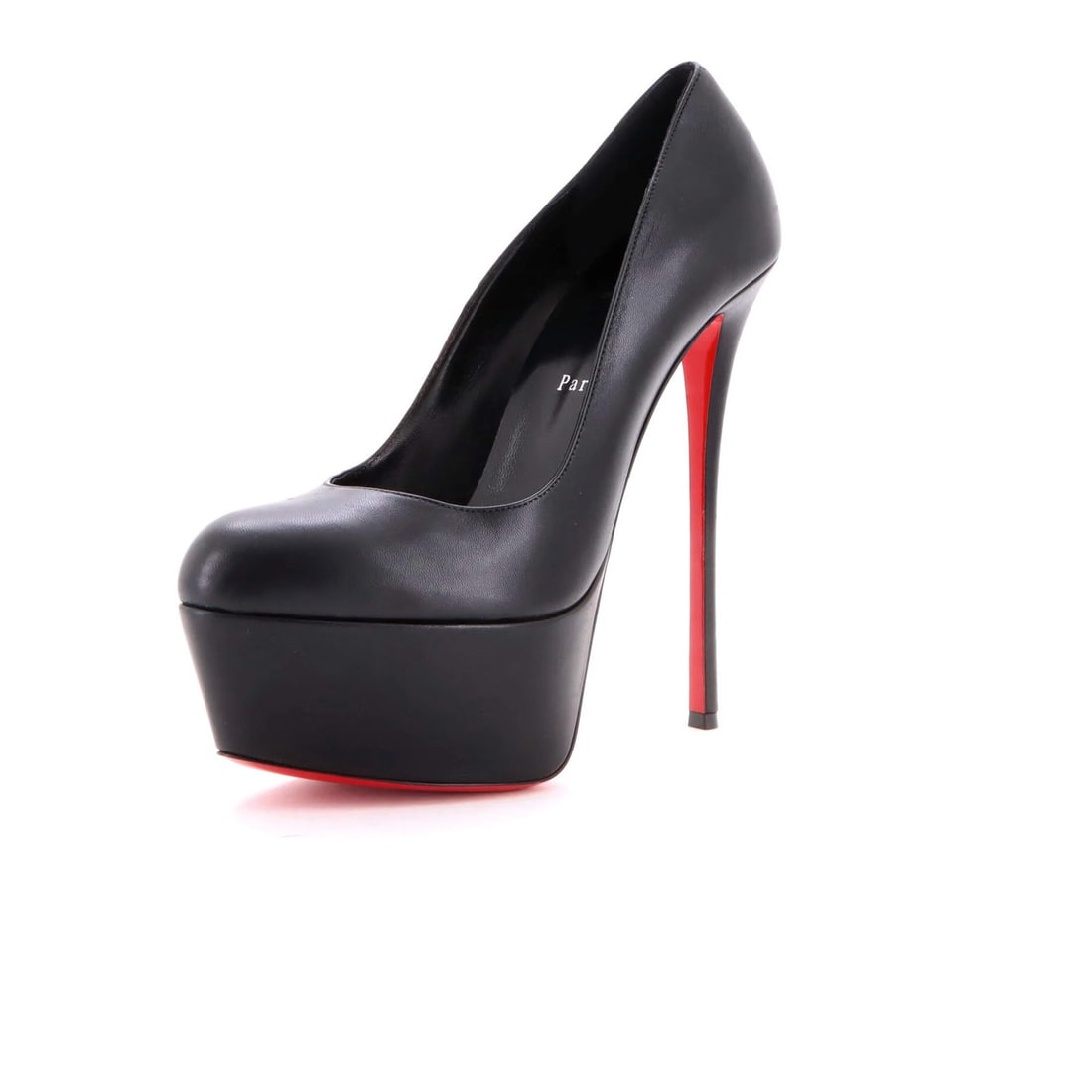 Christian Louboutin Women's Dolly Platform Pumps in Leather (160): Christian Louboutin Women's Dolly Platform Pumps in Leather (160) Elevate your shoe game with these stunning Christian Louboutin Dolly platform pumps, boasting signature red sole and sleek leather