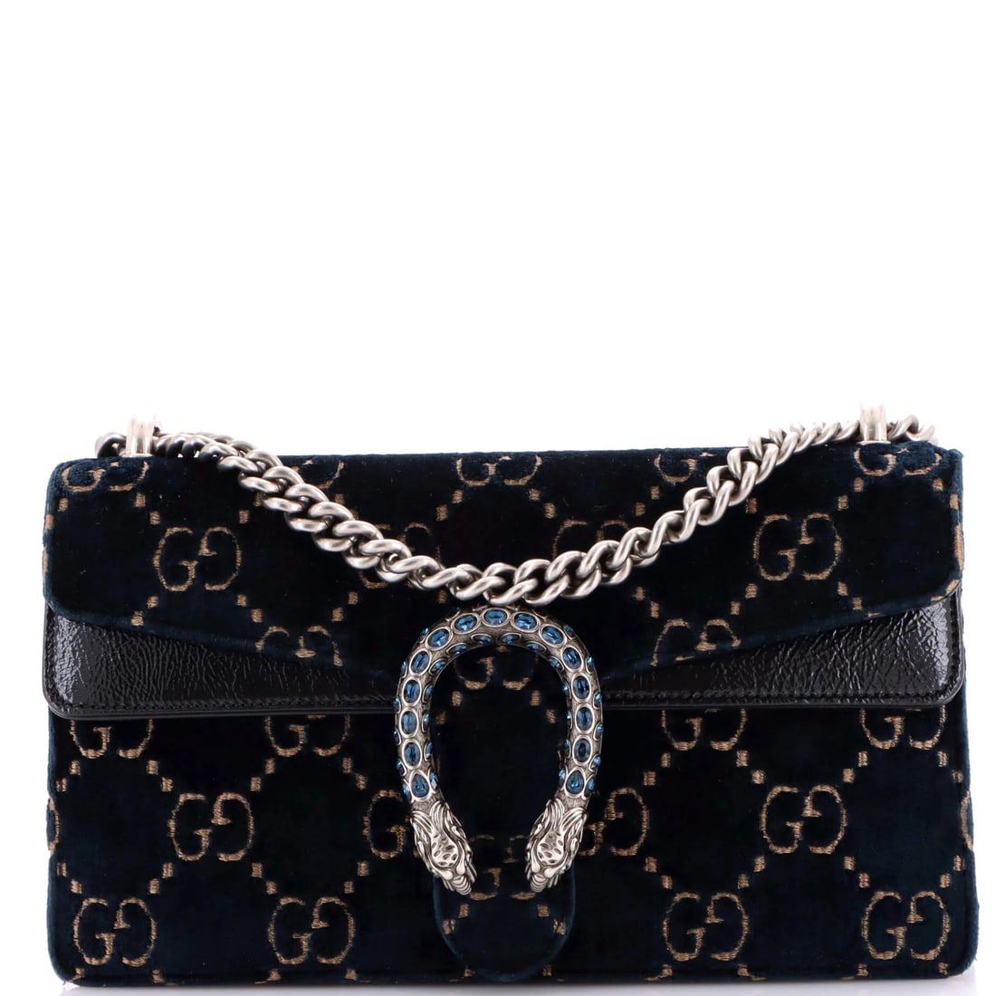 Gucci Dionysus Mini Bag in Velvet: Gucci Dionysus Mini Bag in Velvet Elevate your style with the iconic Gucci Dionysus Mini Bag in luxurious velvet. This exquisite, miniature version of the beloved design boasts rich blue hues and