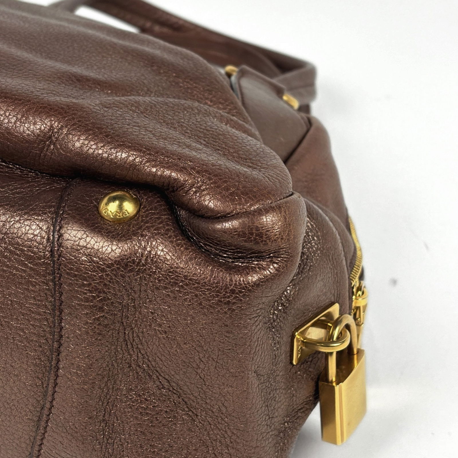 Prada Leather Shoulder Bag - 3