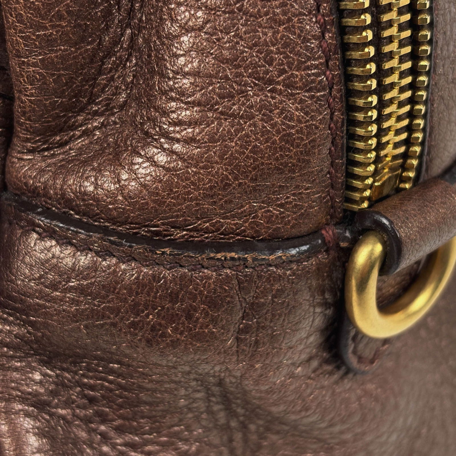 Prada Leather Shoulder Bag - 4