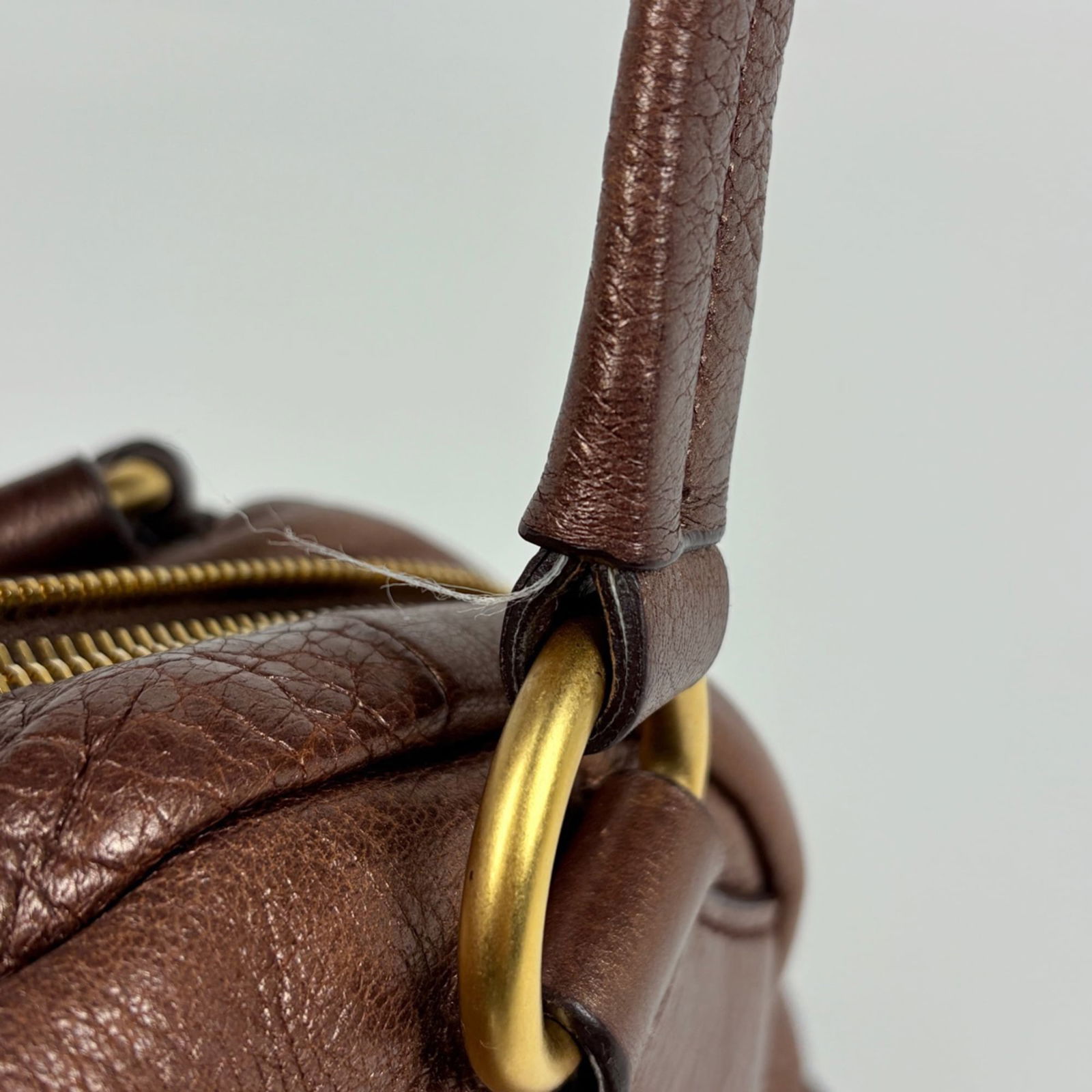 Prada Leather Shoulder Bag - 5