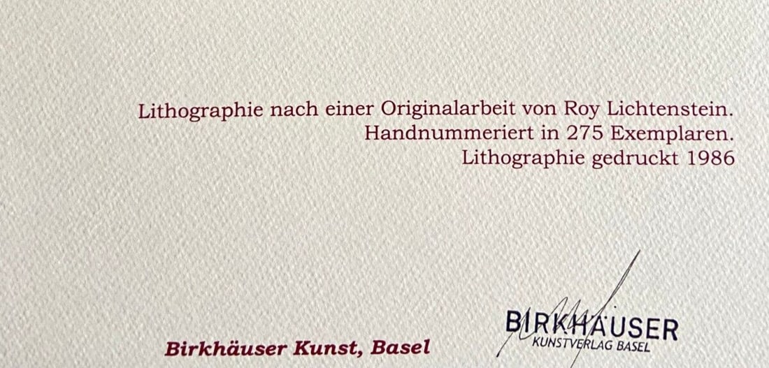 Collection Roy Lichtenstein Lithograph Numbered - 11