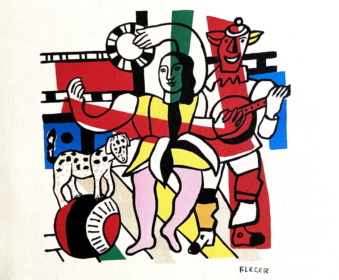 Mir Fernand Lger Lithograph 1962 Numbered Maeght Joan: Mir Fernand Lger Lithograph 1962 Numbered Maeght Joan A rare and highly sought-after lithograph, Fernand L?ger's "The Circus" (1962) is a stunning example of the artist's unique style, featuring his