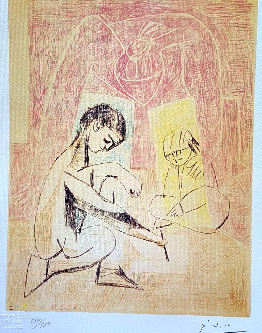 Klee Pablo Picasso/ Numbered/ Paul: Klee Pablo Picasso/ Numbered/ Paul A rare opportunity to own a piece of art history, this 1978 chromolithography print by Pablo Picasso is one of only 180 specimens printed from the original full