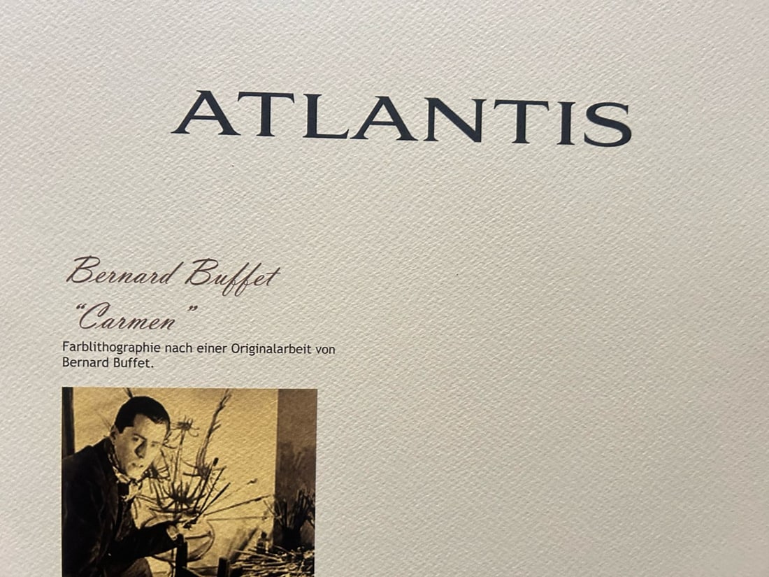 1986 Bernard Buffet Lithograph Op Numbered - 10