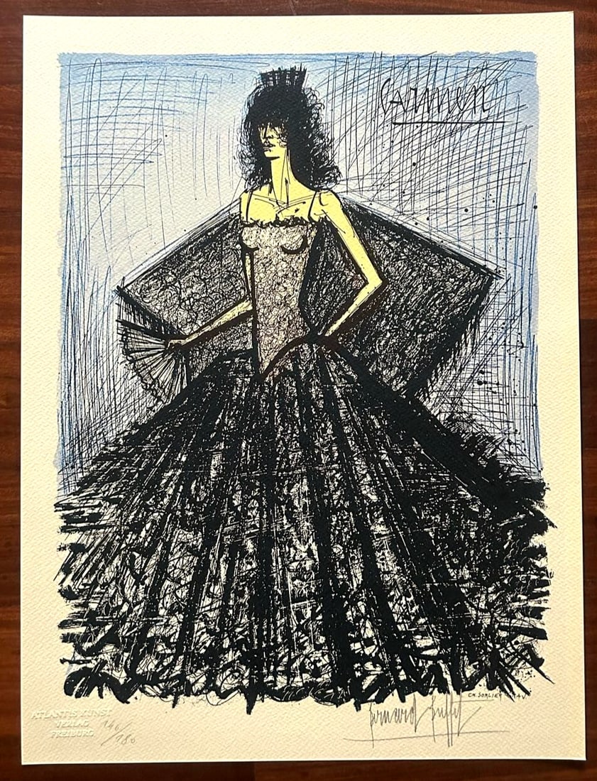 1986 Bernard Buffet Lithograph Op Numbered - 2