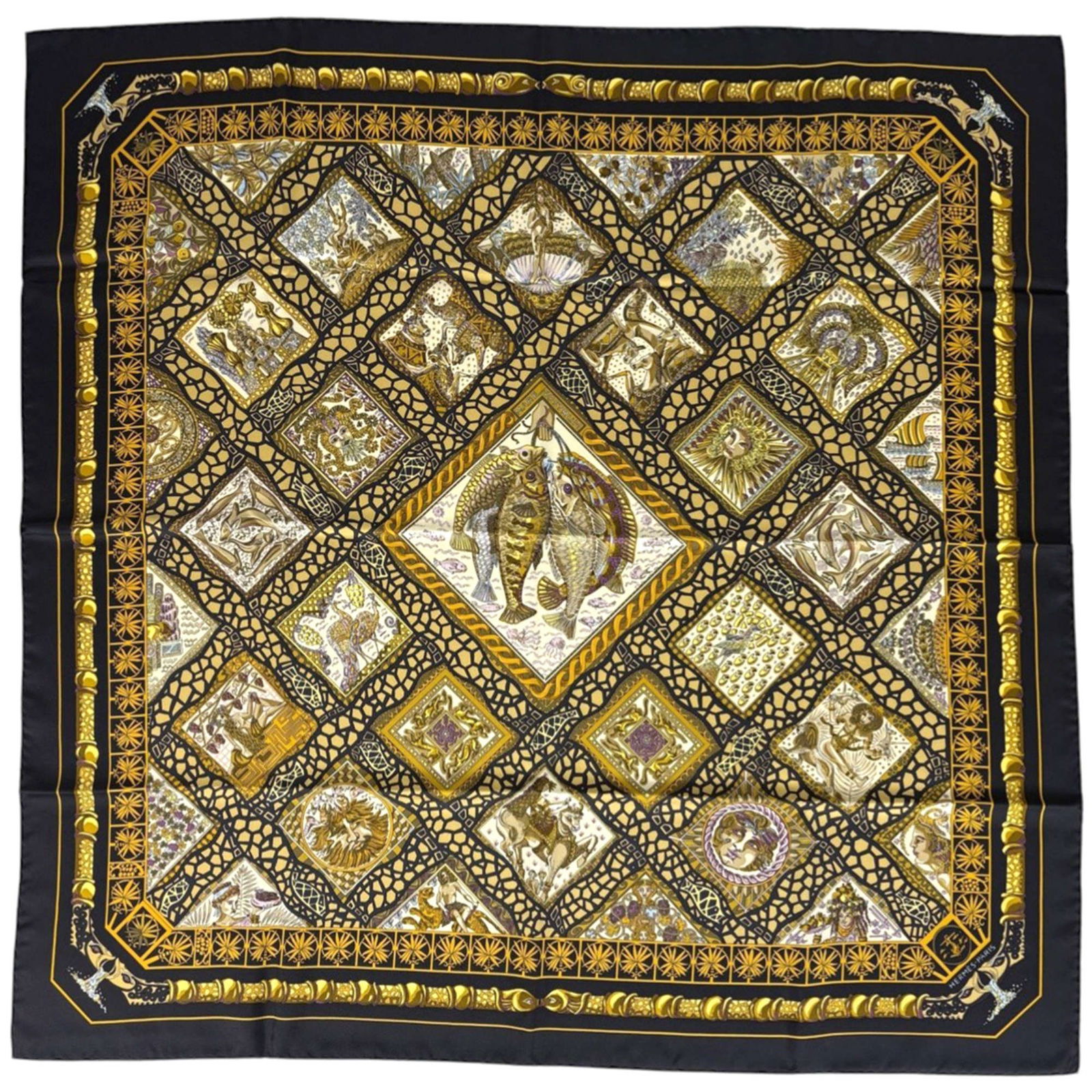 100% Hermes Scarf Silk (1 of 4)