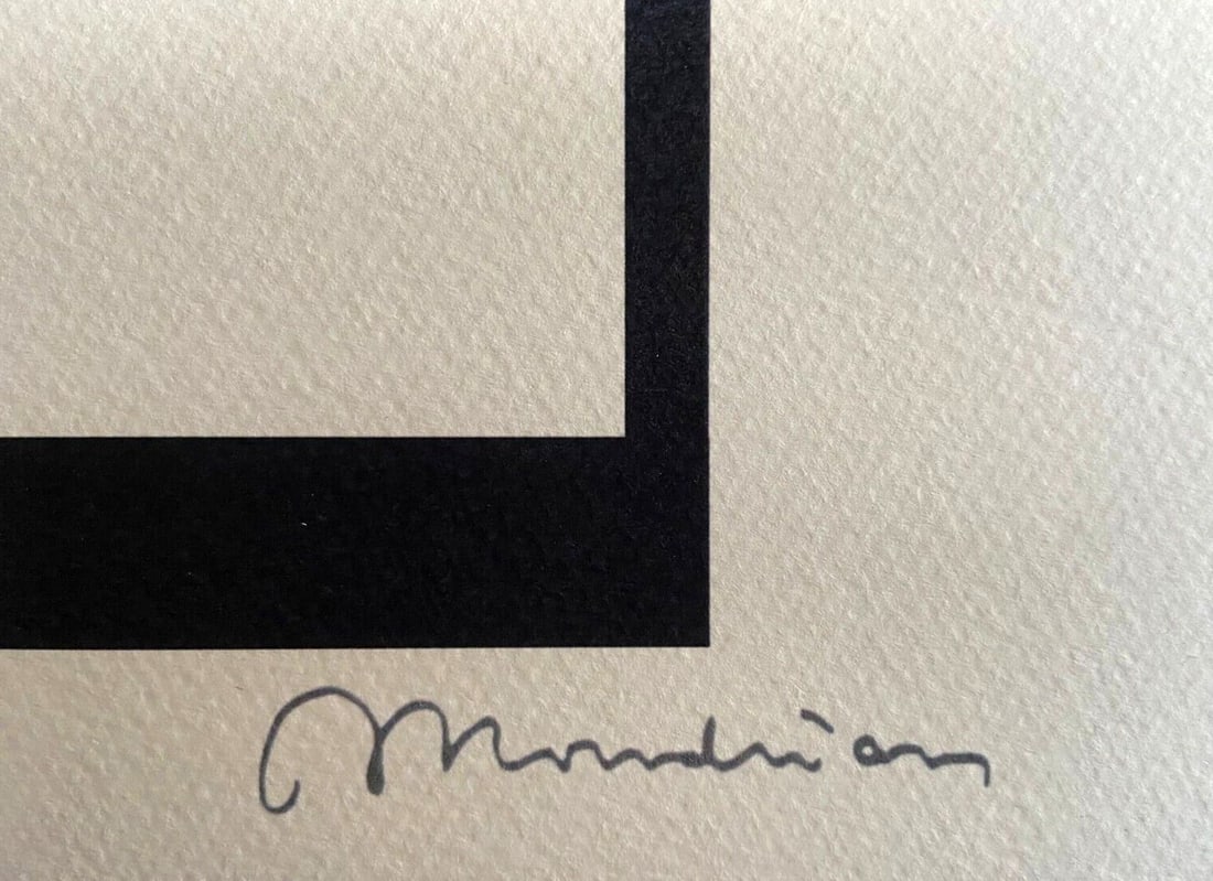 Numbered Piet Mondrian Lithograph - 5