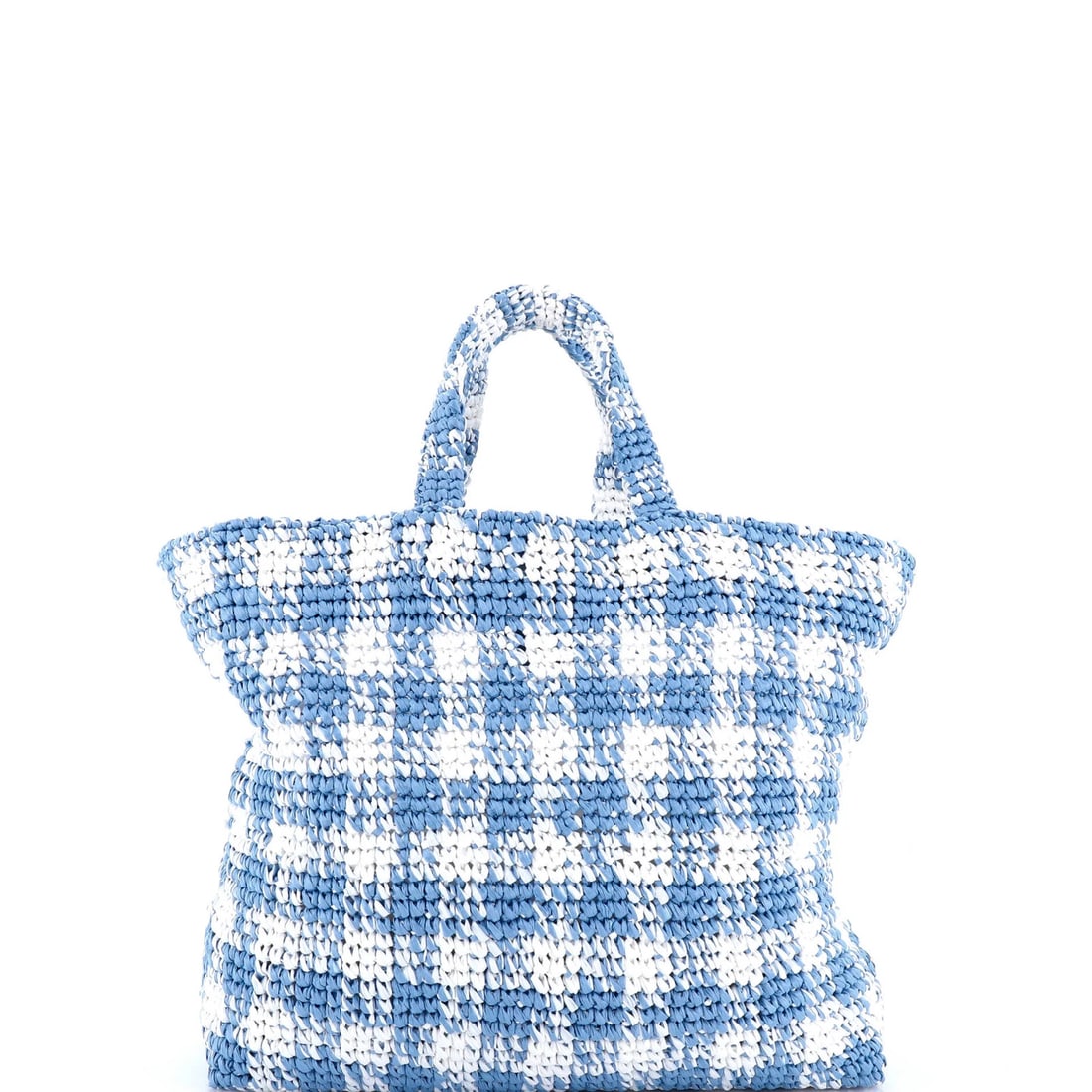 Large Prada Logo Tote Raffia - 4