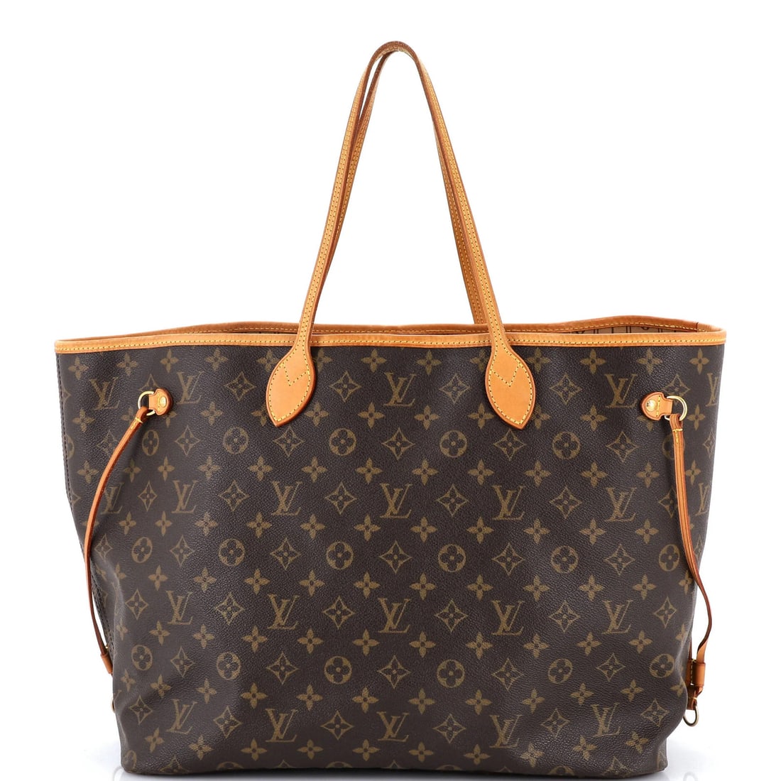 Louis Vuitton Neverfull GM Monogram Canvas Tote: Louis Vuitton Neverfull GM Monogram Canvas Tote A timeless and stylish Louis Vuitton Neverfull GM Monogram Canvas Tote in rich brown, this iconic bag boasts the signature LV monogram pattern on its