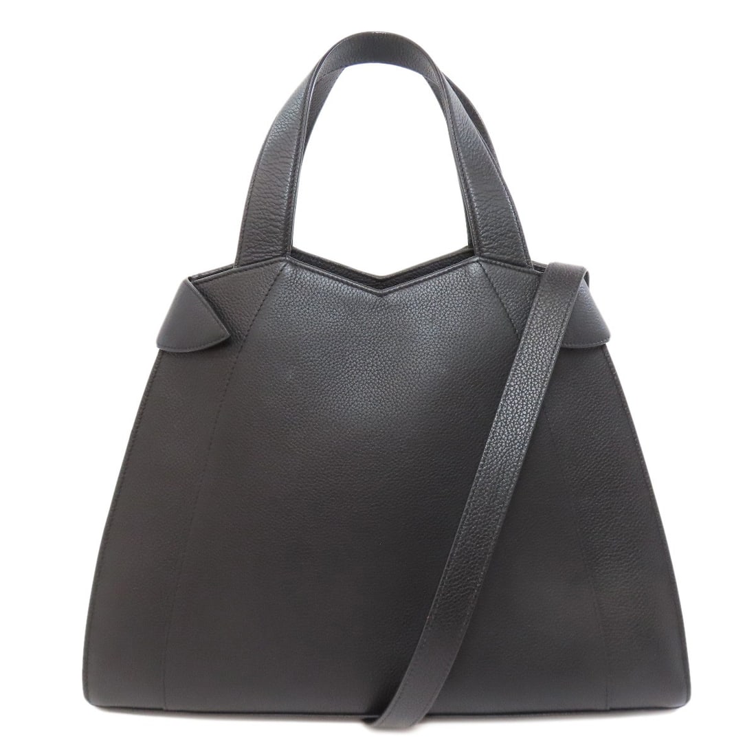 Leather MORABITO 2WAY Handbag: Leather MORABITO 2WAY Handbag Elevate your style with the sleek and sophisticated MORABITO 2WAY Handbag, crafted from high-quality black leather that exudes luxury and sophistication. Its versatile