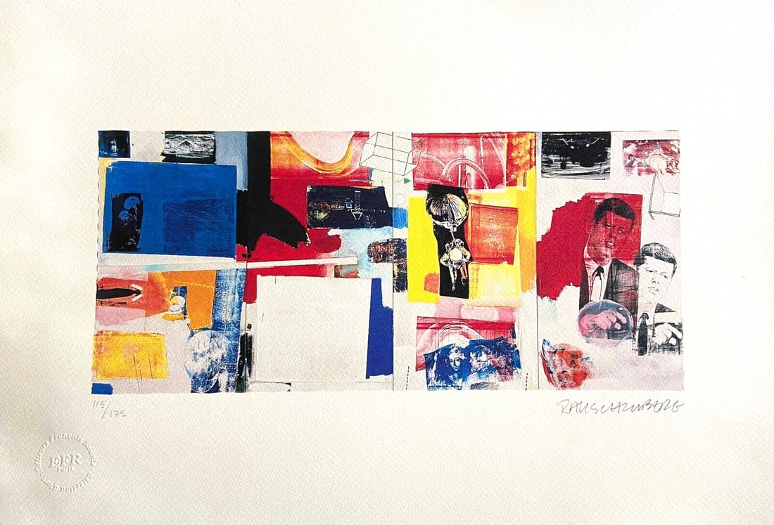 Rauschenberg Lithograph with Numbered Stamp - 2