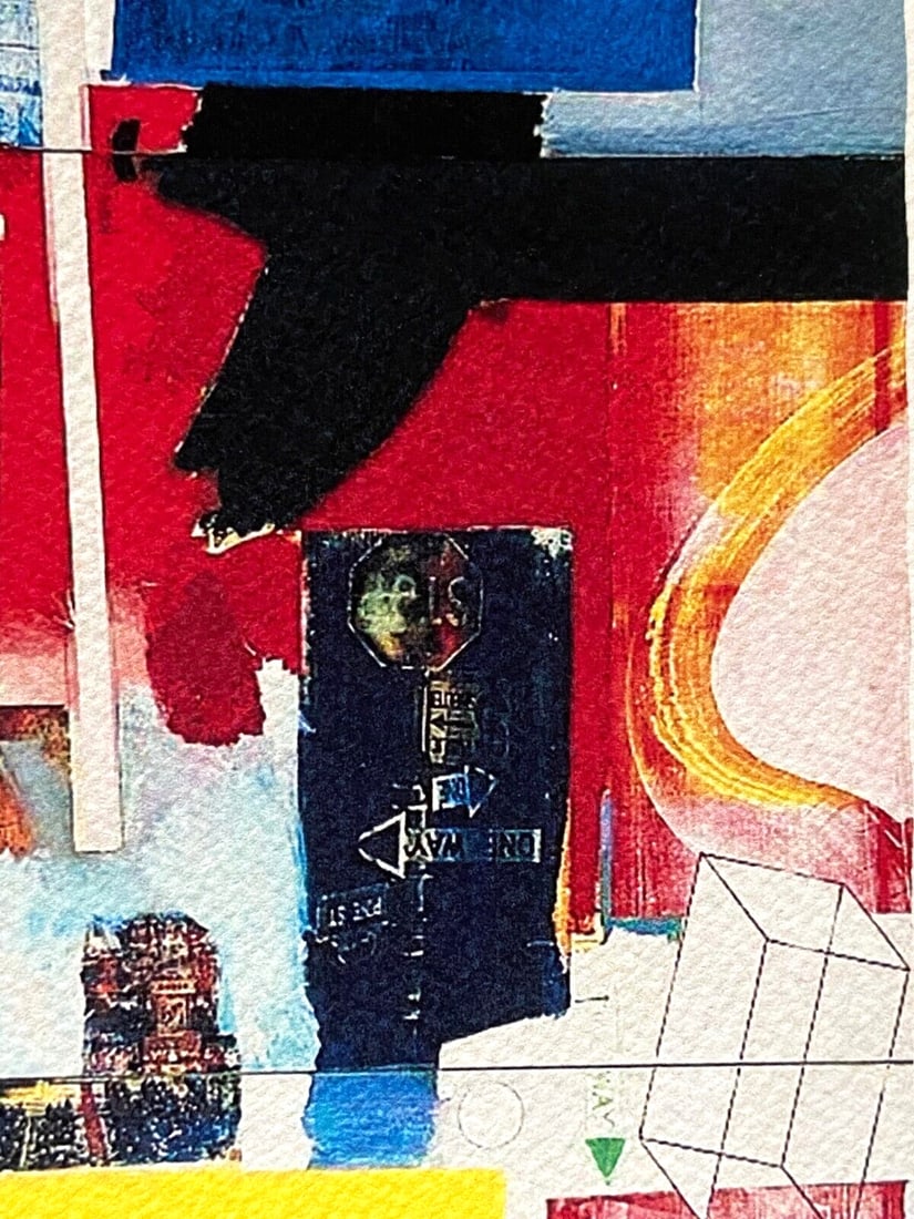 Rauschenberg Lithograph with Numbered Stamp - 6