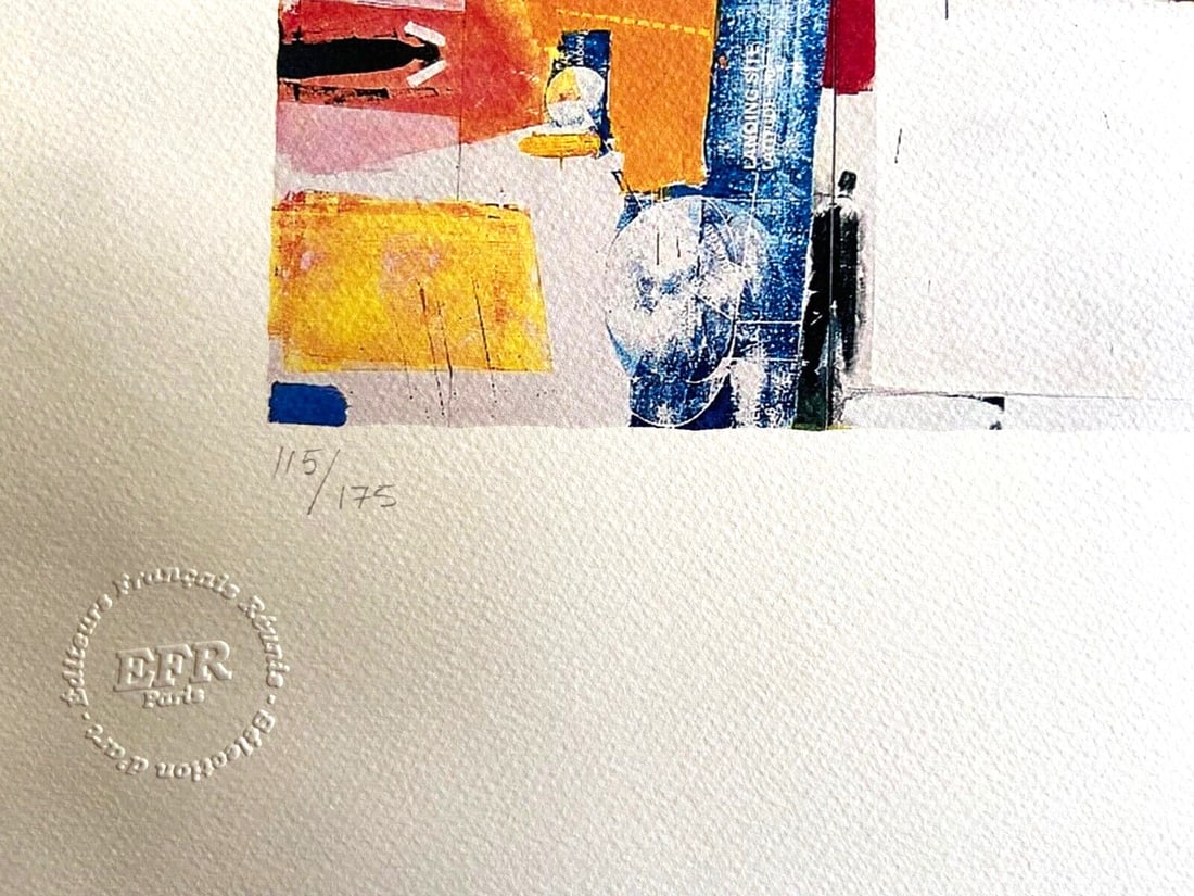 Rauschenberg Lithograph with Numbered Stamp - 8