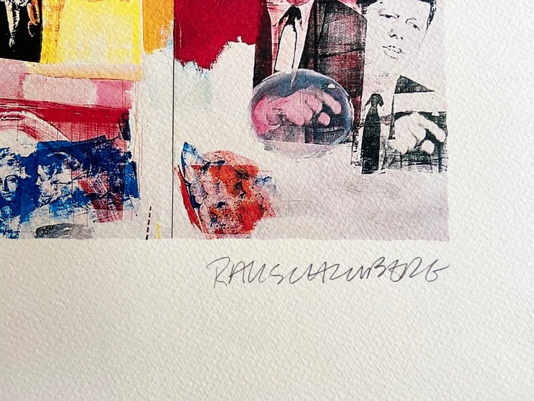 Rauschenberg Lithograph with Numbered Stamp - 9