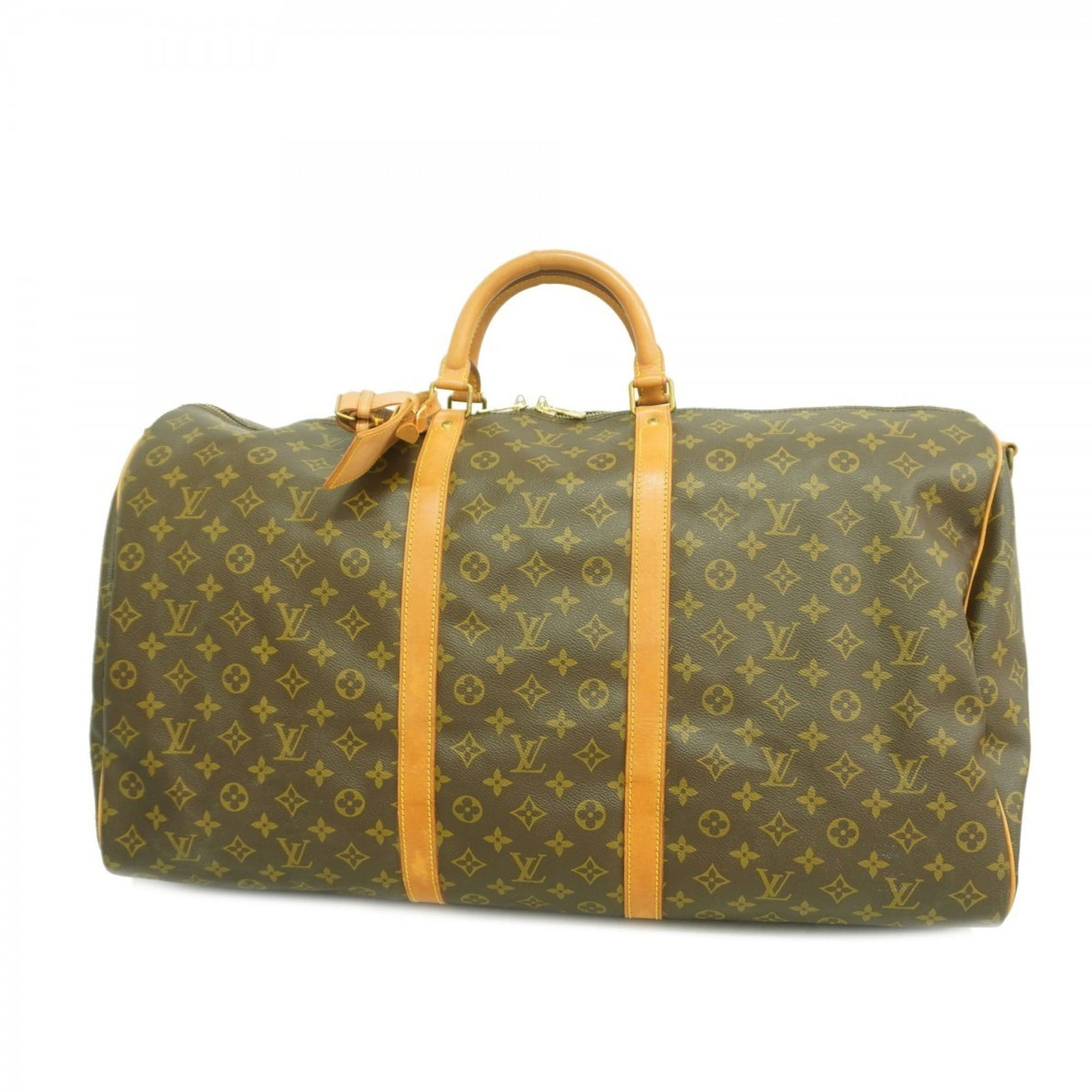 Bag Louis Vuitton Boston: Bag Louis Vuitton Boston A pre-owned Louis Vuitton Boston bag in rich brown leather, boasting the iconic monogram pattern and timeless design that defines luxury travel. With its spacious interior and