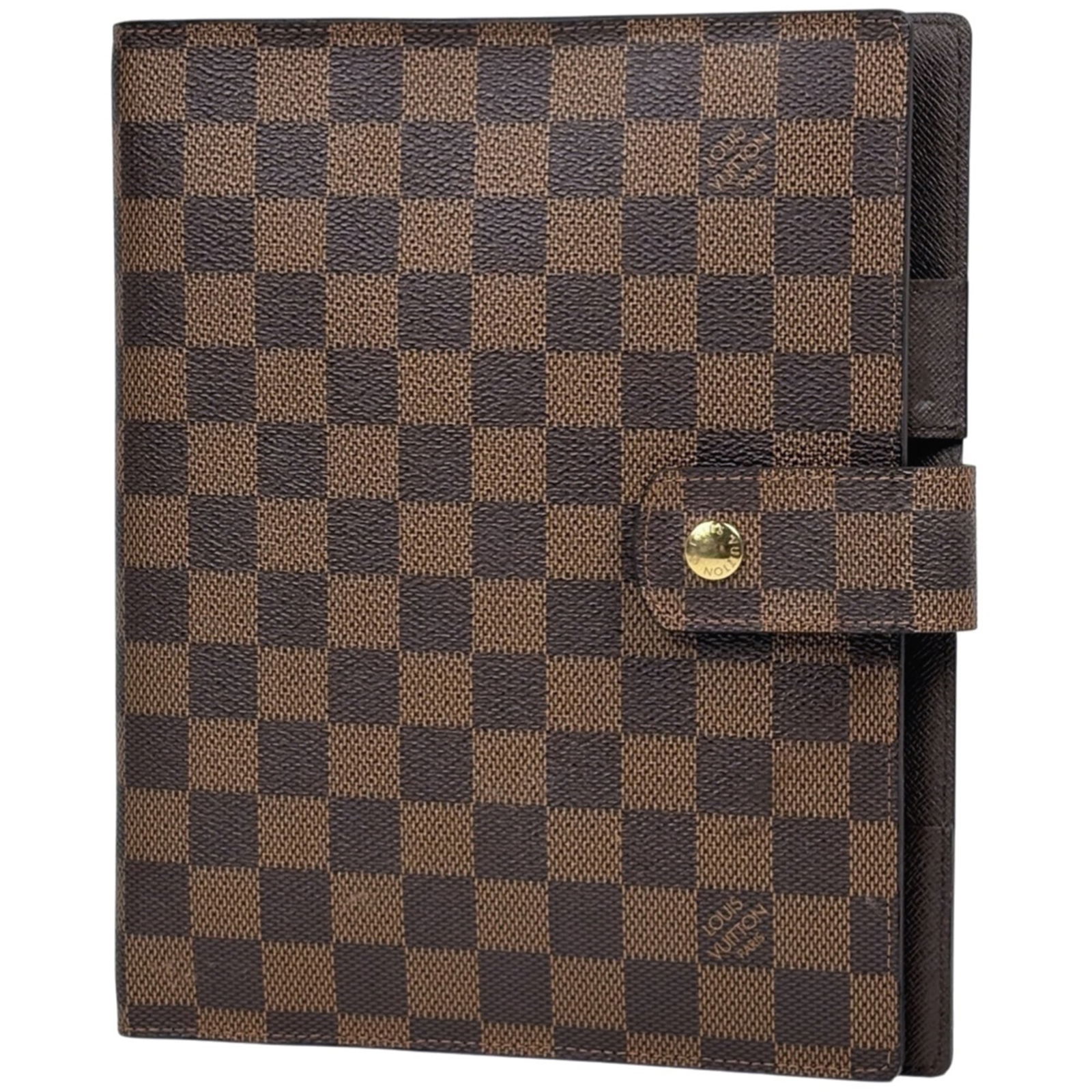 Louis Vuitton Damier Brown R20107 Women's Agenda Business Planner Book Cover: Louis Vuitton Damier Brown R20107 Women's Agenda Business Planner Book Cover Add a touch of timeless elegance to your daily routine with this pre-owned Louis Vuitton Damier Brown Agenda Business