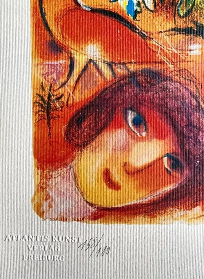 Limited Marc Chagall Lithograph Numbered - 9