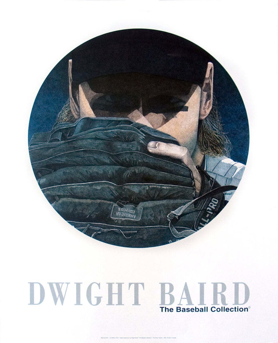 Part 1) 30" x 24" Poster 1994 Outsider - DWIGHT BAIRD Bearing Down (The Battery: Part 1) 30" x 24" Poster 1994 Outsider - DWIGHT BAIRD Bearing Down (The Battery Stand out in your sports room with this iconic 1994 offset lithograph poster by Dwight Baird, "Bearing Down (The