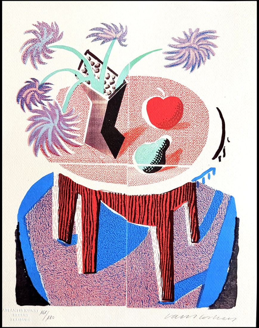 David Hockney Lithograph 'Rain' (Numbered) (1 of 12)