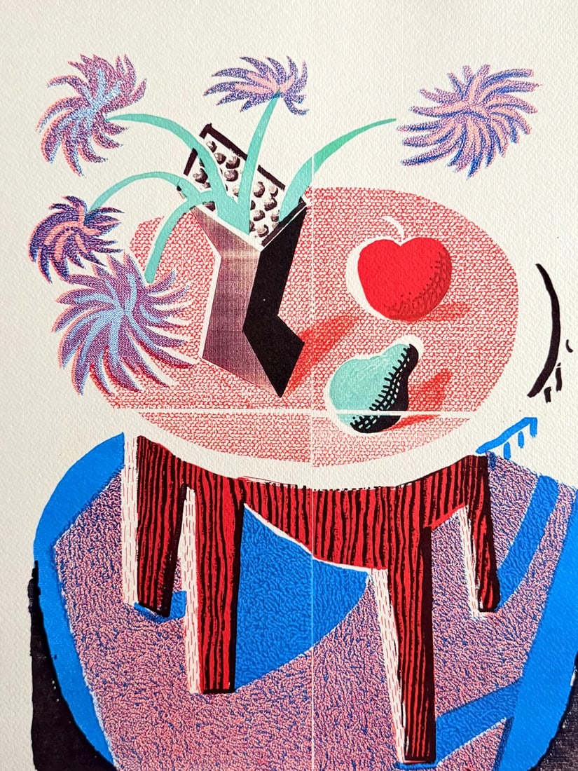 David Hockney Lithograph 'Rain' (Numbered) - 2