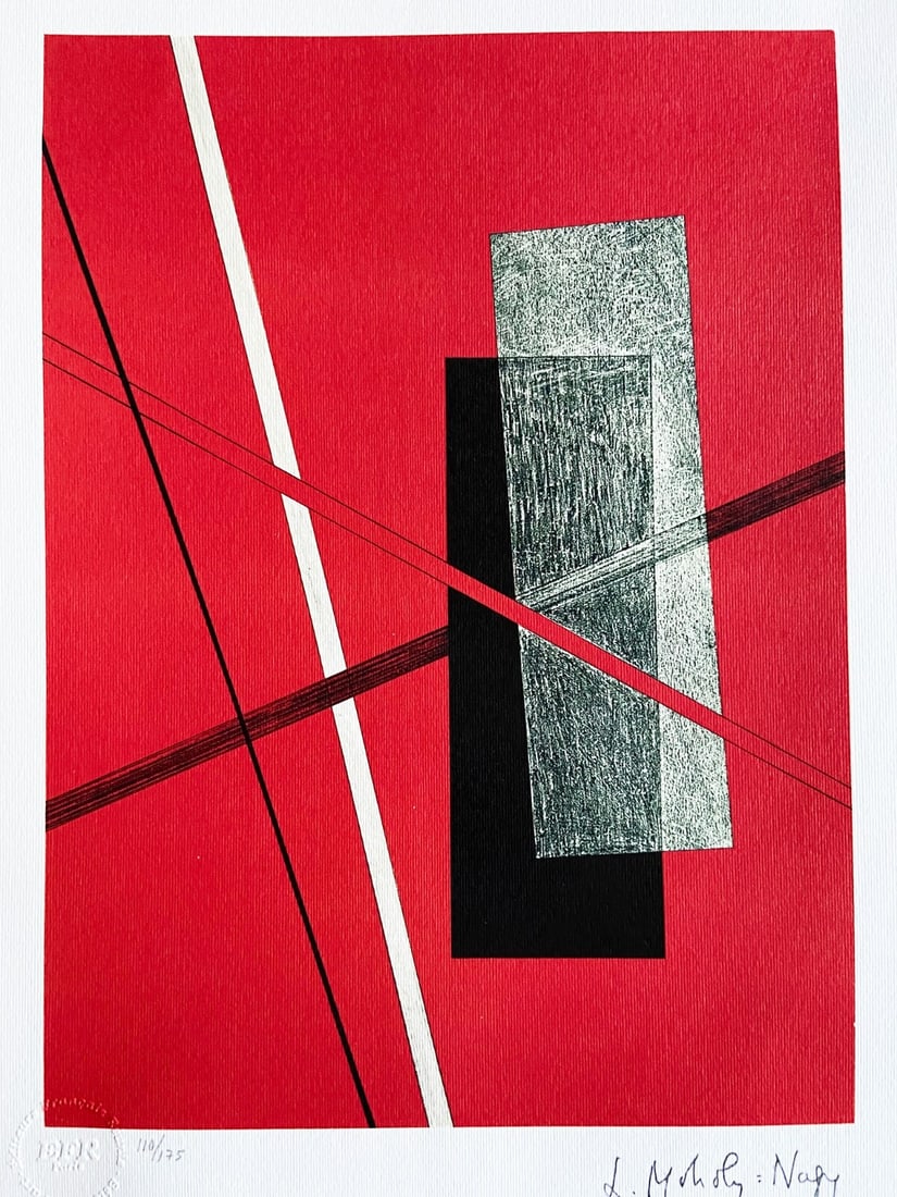 Laszlo Moholy-Nagy Lithograph #Op (1 of 8)