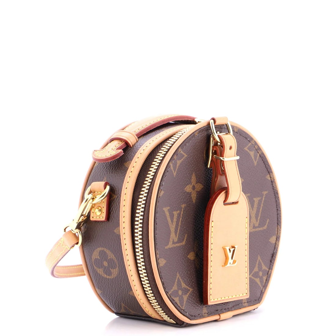 Louis Vuitton Mini Monogram Canvas Boite Chapeau Bag: Louis Vuitton Mini Monogram Canvas Boite Chapeau Bag A rare opportunity to own a miniature masterpiece, this Louis Vuitton Mini Boite Chapeau Bag is a stylish and functional cross-body bag that