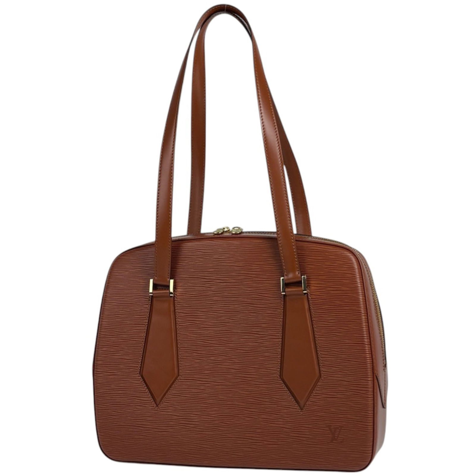 Louis Vuitton Epi Leather Shoulder Bag: Louis Vuitton Epi Leather Shoulder Bag A timeless and elegant Louis Vuitton shoulder bag, crafted from luxurious Epi Leather in rich gold Cipango, this iconic design exudes sophistication and