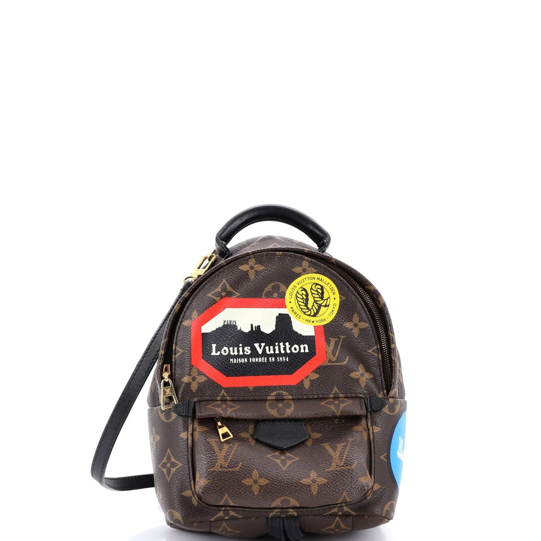 Louis Vuitton Palm Springs World Tour Monogram Canvas Backpack (Limited Edition): Louis Vuitton Palm Springs World Tour Monogram Canvas Backpack (Limited Edition) Elevate your travel style with the iconic Louis Vuitton Palm Springs World Tour Monogram Canvas Backpack, a limited