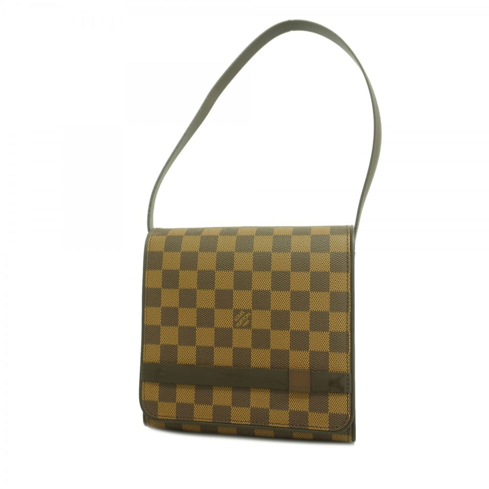 Bag Louis Vuitton Shoulder: Bag Louis Vuitton Shoulder A pre-owned Louis Vuitton shoulder bag in Ebene, offering a stylish and elegant touch to any outfit. With its classic design and signature monogram pattern, this timeless