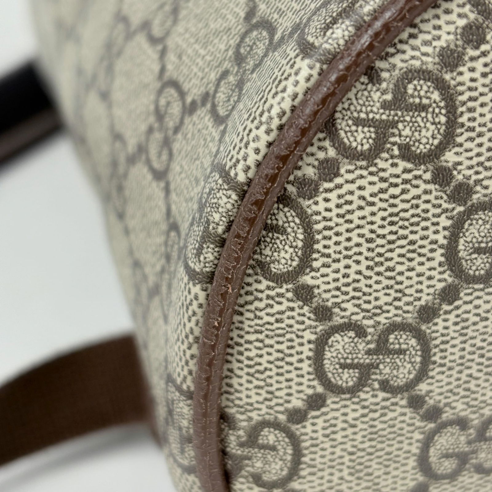 Gucci Coated Canvas Leather Backpack - 4