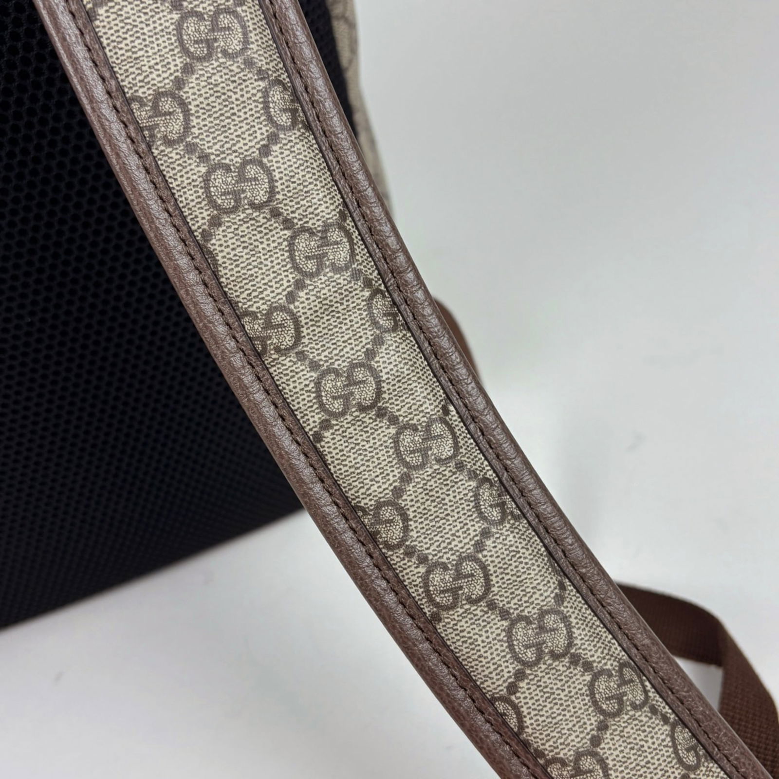 Gucci Coated Canvas Leather Backpack - 8