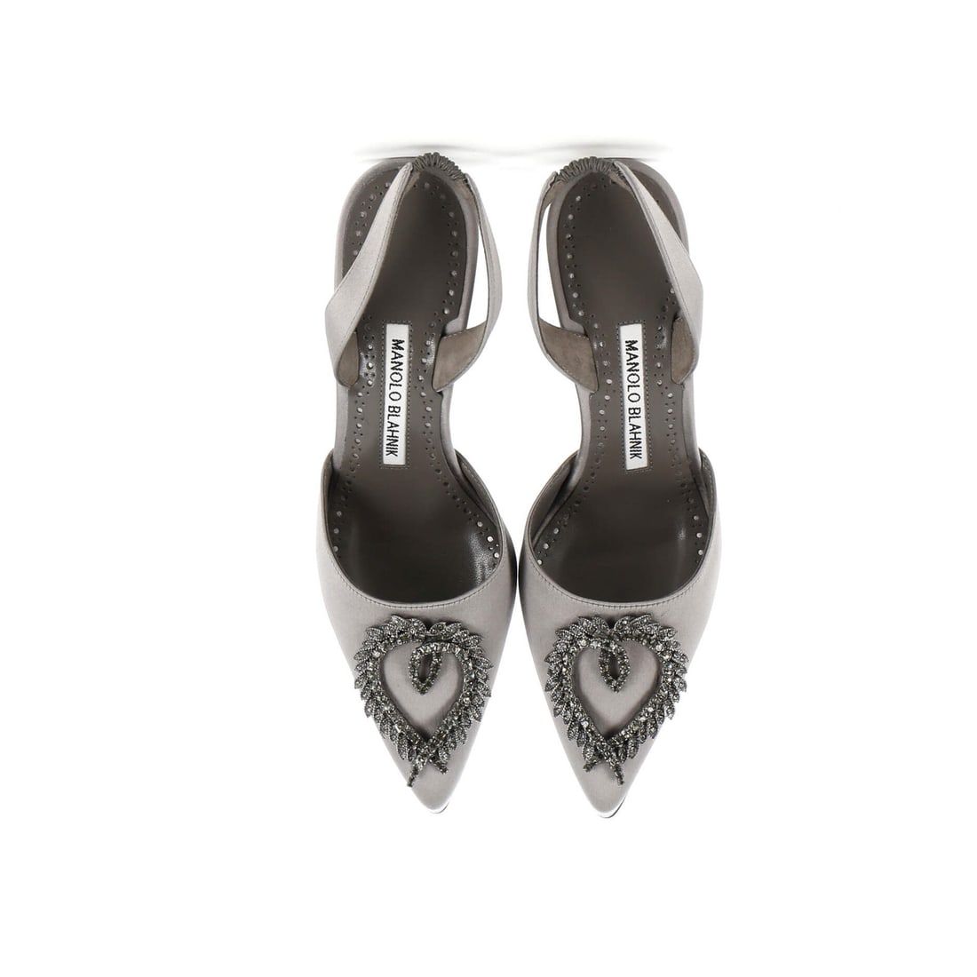 90 Manolo Blahnik Women's Antiphona Slingback Pumps Satin - 2