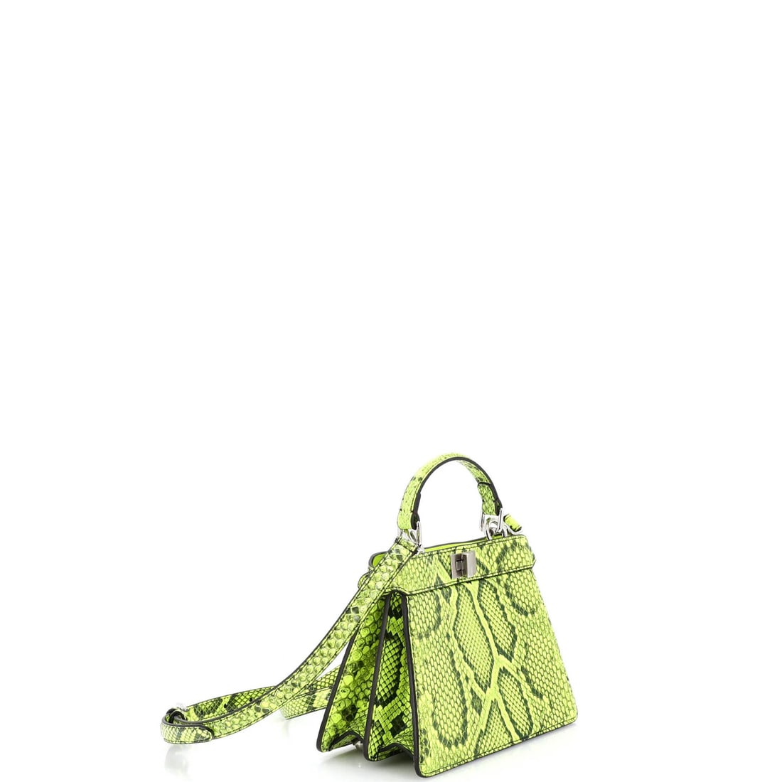 Petite Fendi Peekaboo ISeeU Bag Python - 2