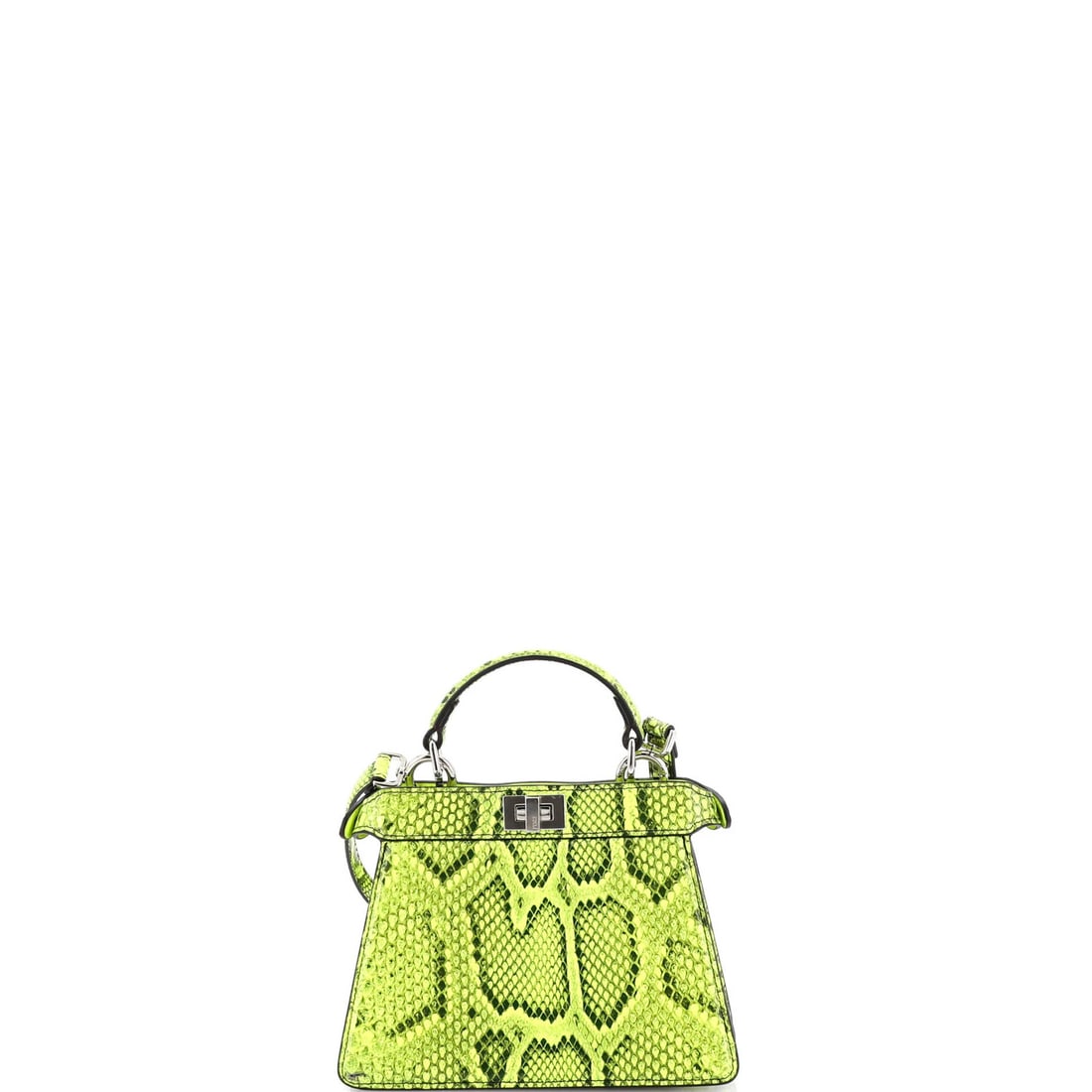 Petite Fendi Peekaboo ISeeU Bag Python - 3