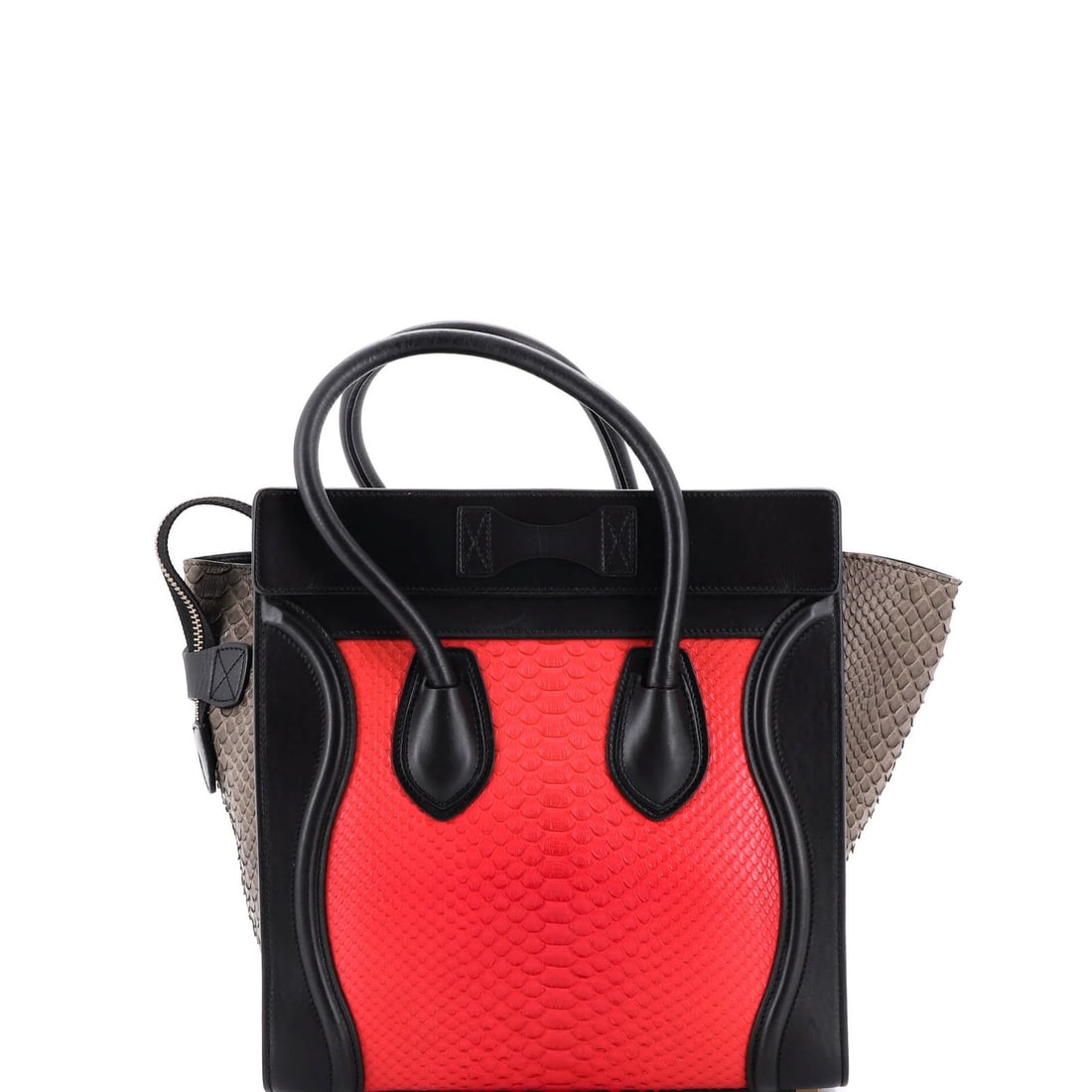 Celine Python and Leather Luggage Micro Bag - 3