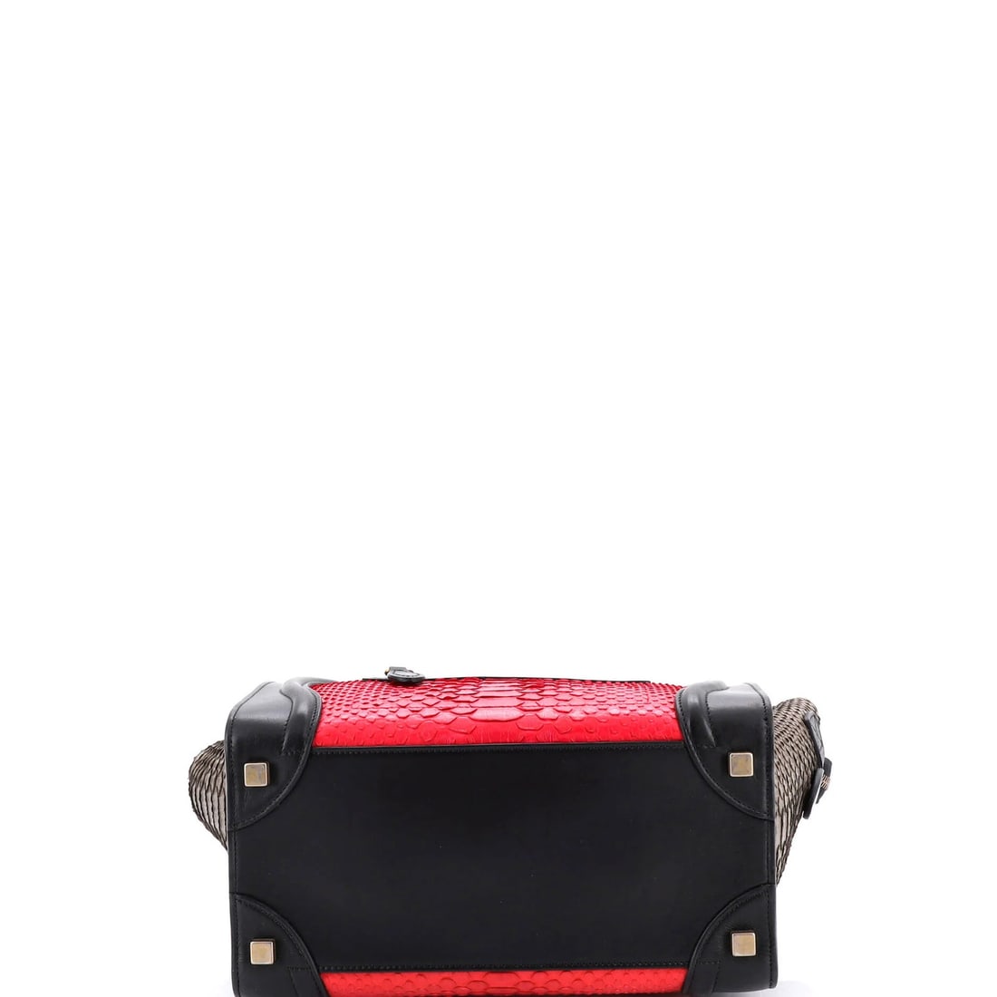 Celine Python and Leather Luggage Micro Bag - 4