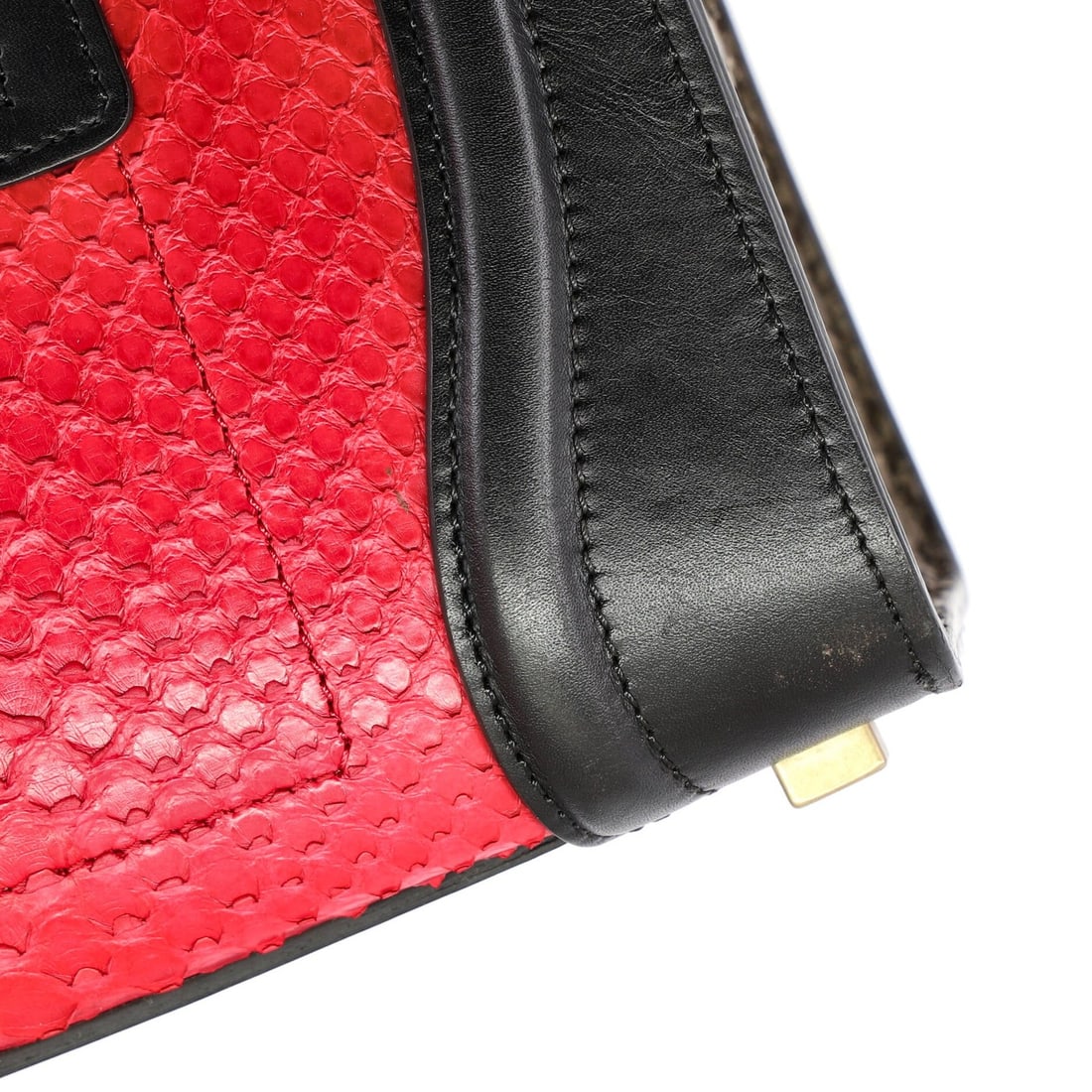 Celine Python and Leather Luggage Micro Bag - 6