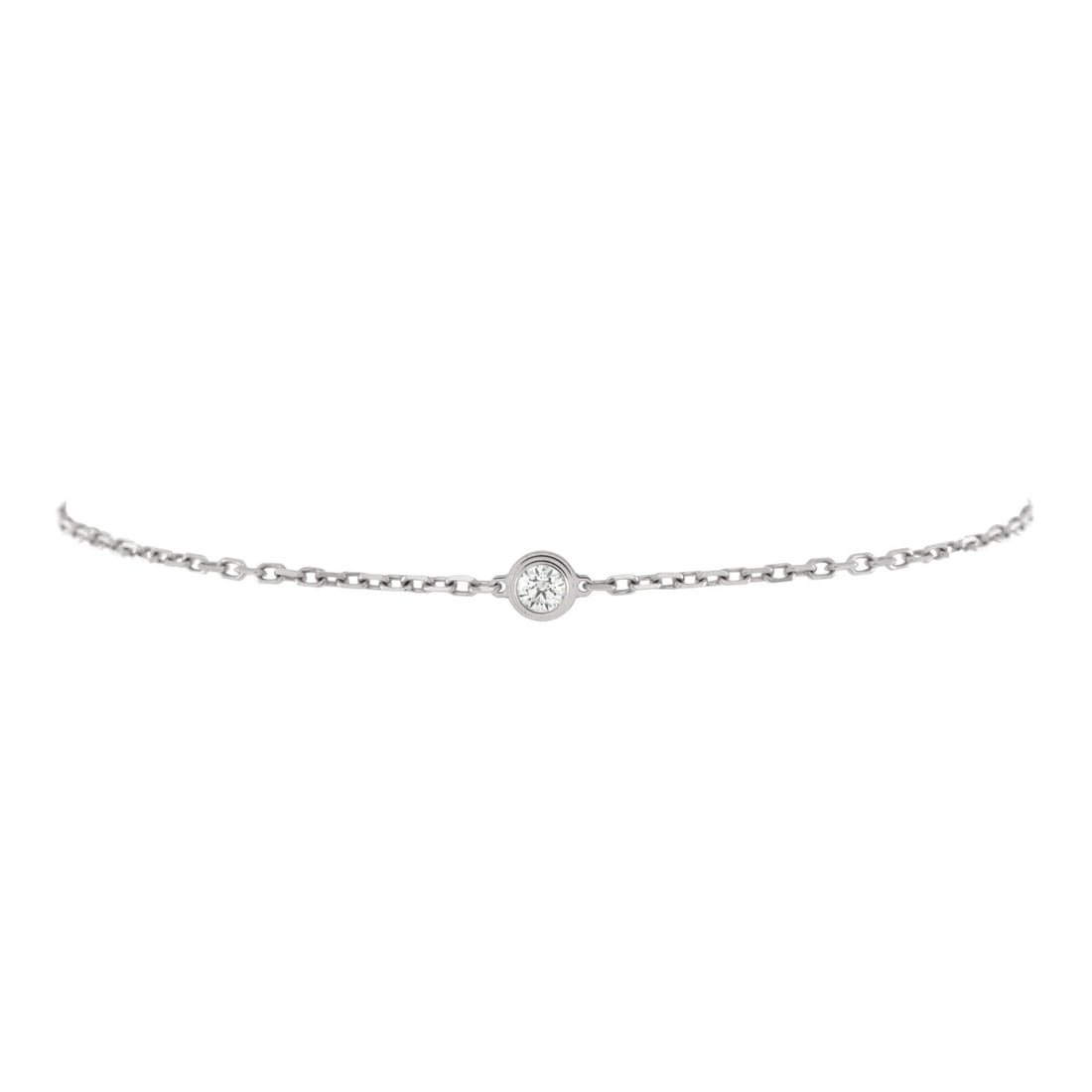 Cartier D'Amour 18k White Gold & Diamond Small: Cartier D'Amour 18k White Gold & Diamond Small Elevate your style with the iconic Cartier D'Amour 18k White Gold & Diamond Small, a timeless masterpiece that exudes sophistication and elegance. This