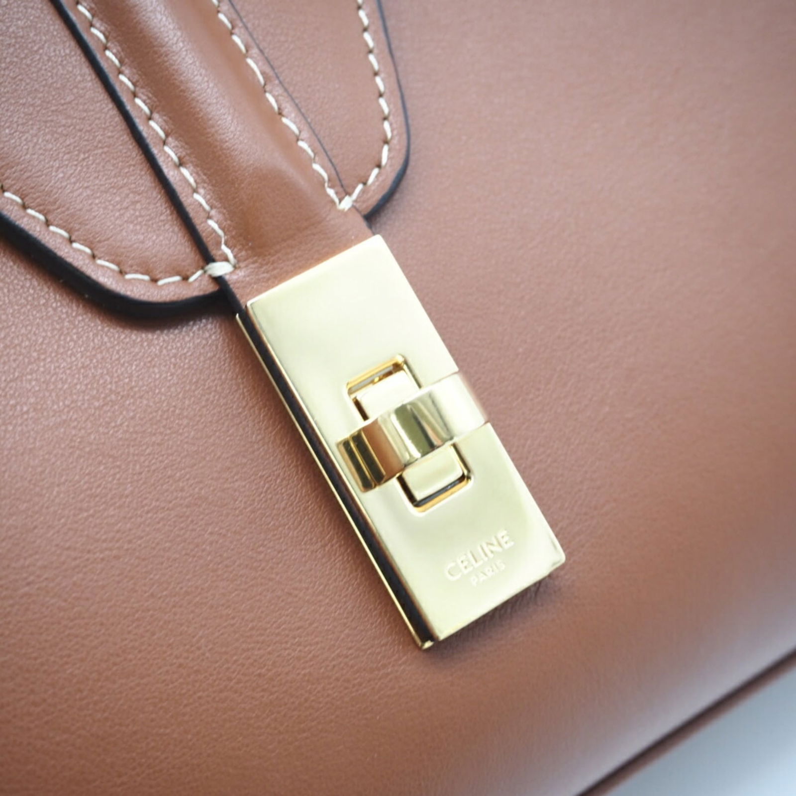 Celine Leather Shoulder Bag - 8