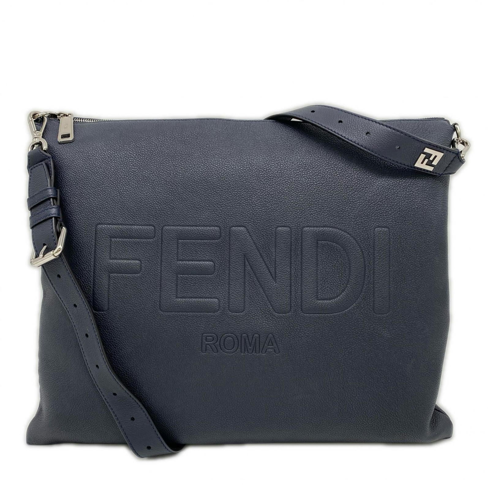Fendi Shoulder Bag in Leather: Fendi Shoulder Bag in Leather A pre-owned Fendi shoulder bag in rich, supple leather offers a stylish and sophisticated touch to any outfit. With its classic design and timeless color options -