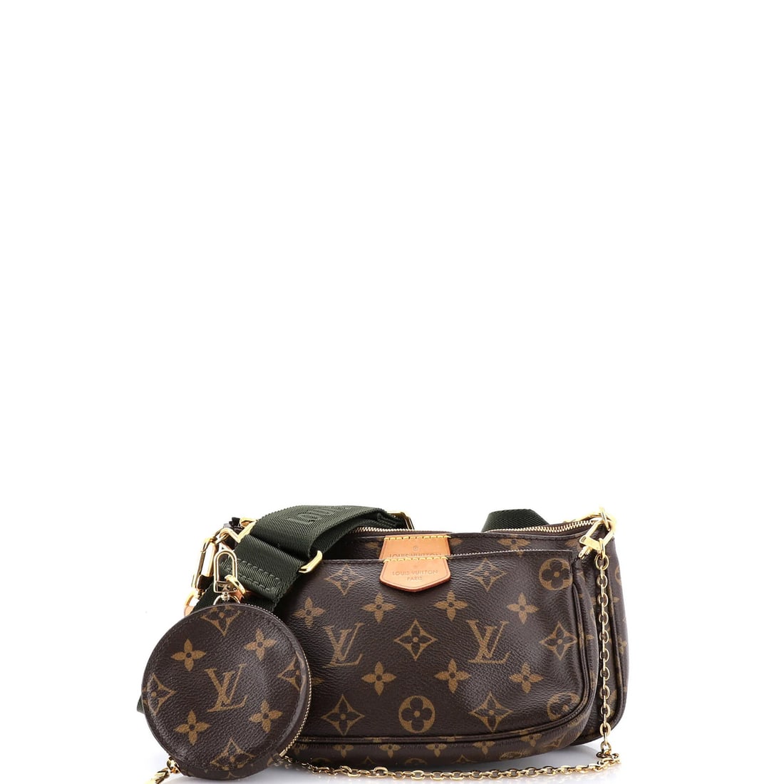 Canvas Louis Vuitton Multi Pochette Accessoires Monogram: Canvas Louis Vuitton Multi Pochette Accessoires Monogram A classic Louis Vuitton Multi Pochette Accessoires Monogram canvas bag, boasting the iconic monogram pattern and timeless design. With its