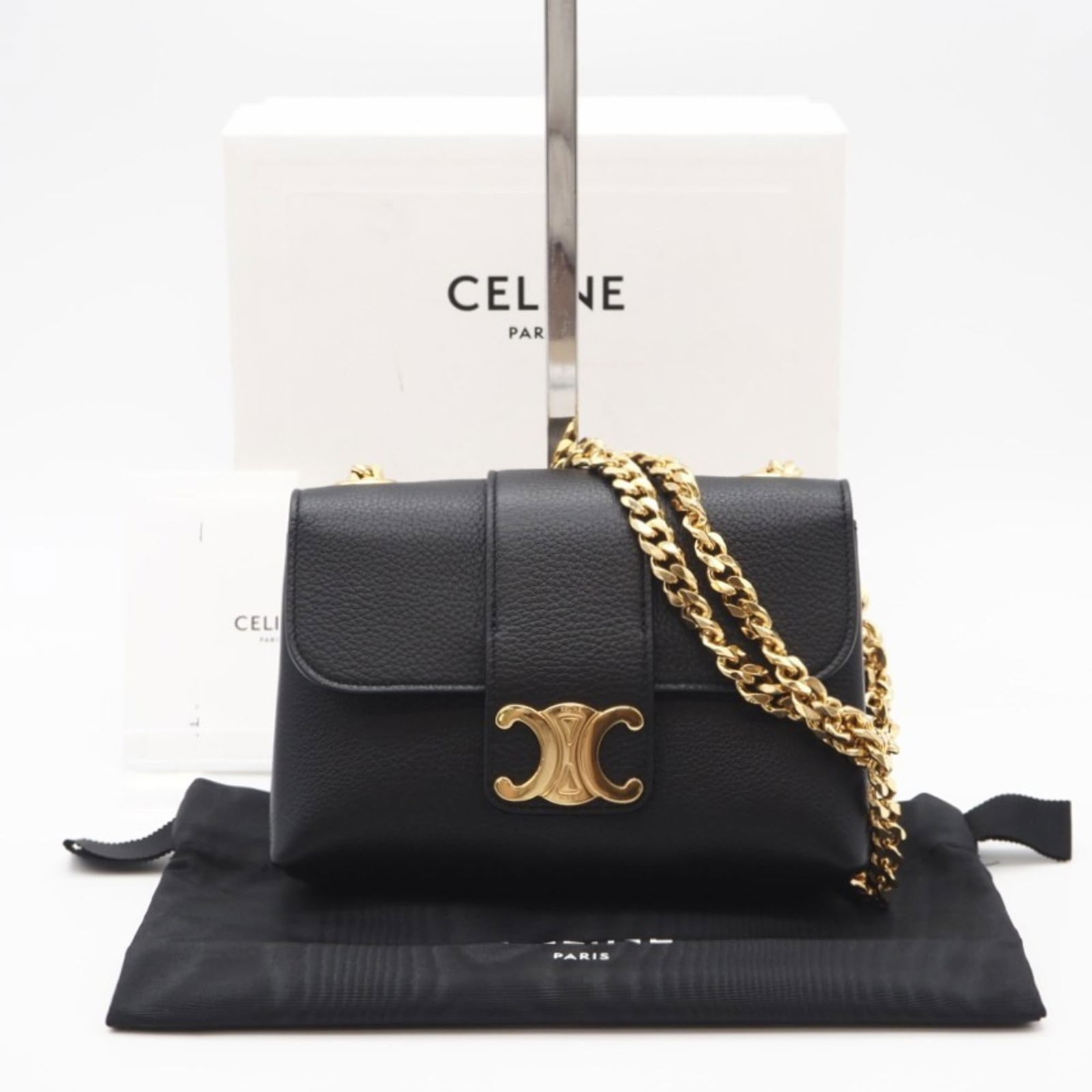 Celine Leather Shoulder Bag - 2