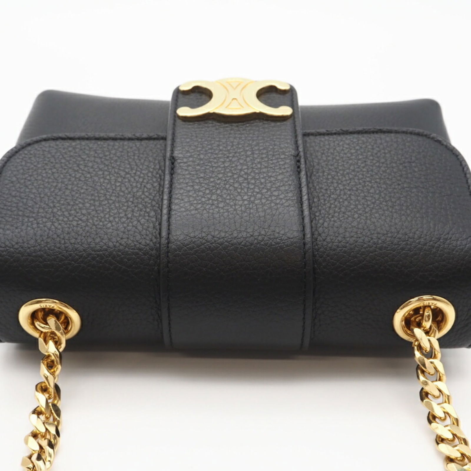 Celine Leather Shoulder Bag - 8