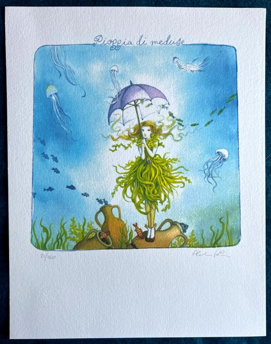 Numbered Alessandra Roberti Lithograph Mixed Technique - 2