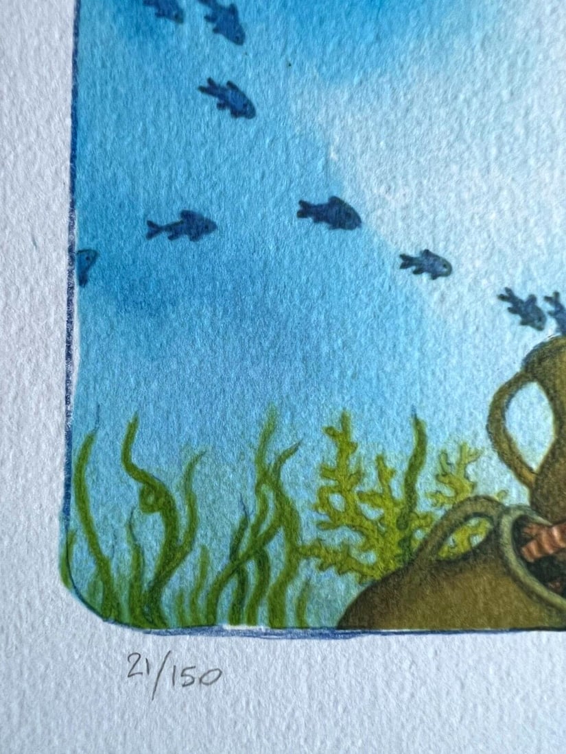 Numbered Alessandra Roberti Lithograph Mixed Technique - 6